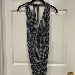 MagicSuit by Miracle Suit, Black and white polka dot top only, size 14